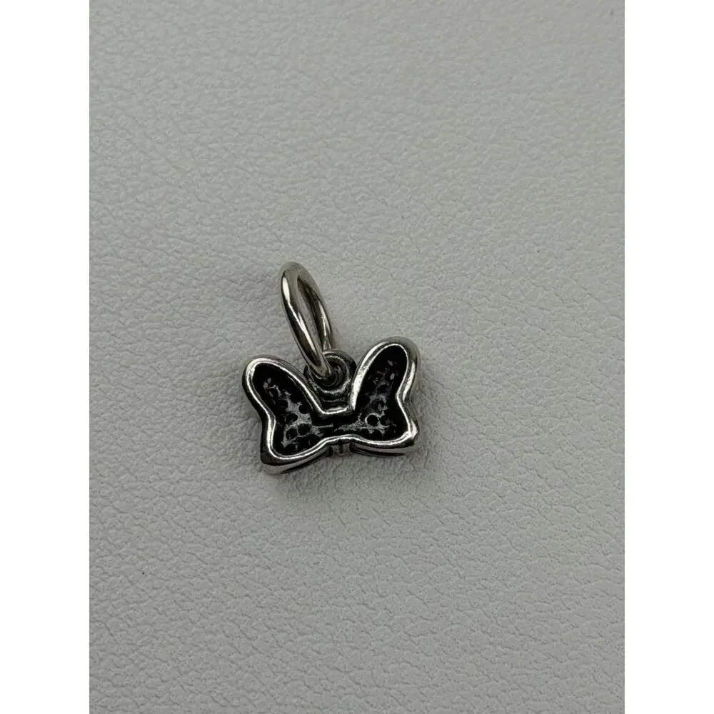 Pandora Disney Minnie's Sparking Bow Red Sterling Silver Charm #791556CZR